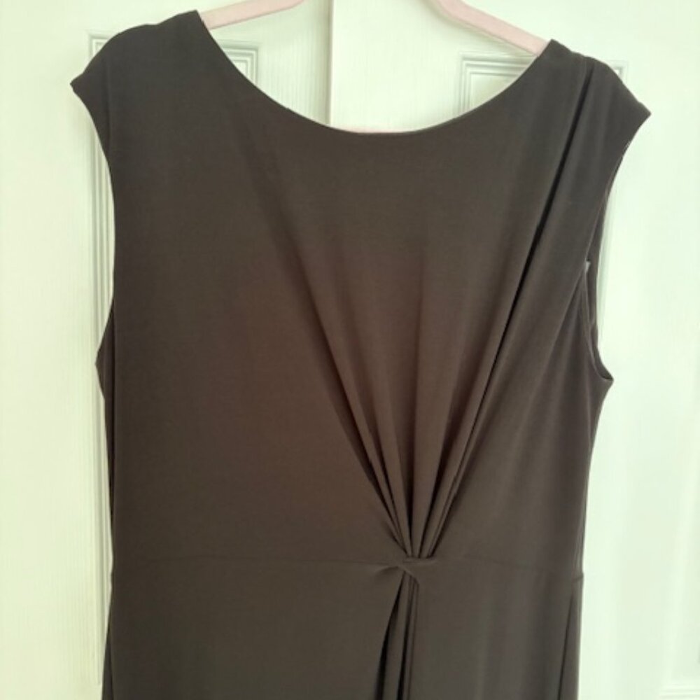🖤 Lane Bryant Black Midi Dress w/ Exposed Zipper – Size 14/16 – NWT